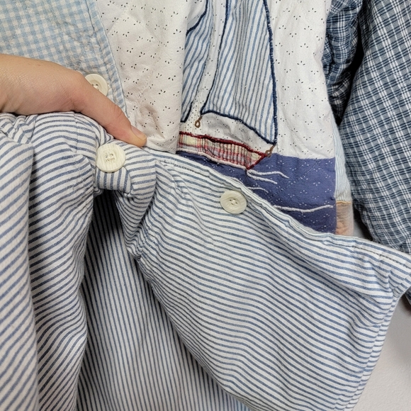 Vintage Patch Magic Nautical Reversible Patchwork Quilted Jacket - Picture 8 of 11